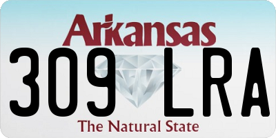 AR license plate 309LRA