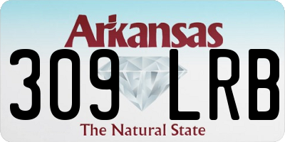 AR license plate 309LRB