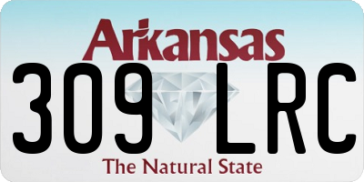 AR license plate 309LRC