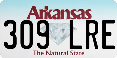 AR license plate 309LRE