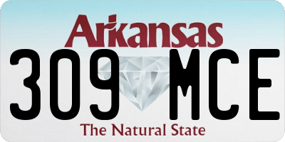 AR license plate 309MCE