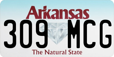 AR license plate 309MCG
