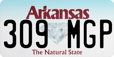 AR license plate 309MGP