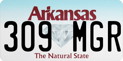 AR license plate 309MGR