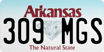 AR license plate 309MGS