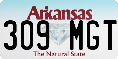 AR license plate 309MGT