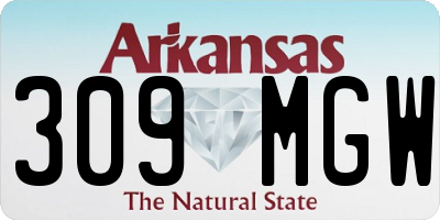 AR license plate 309MGW