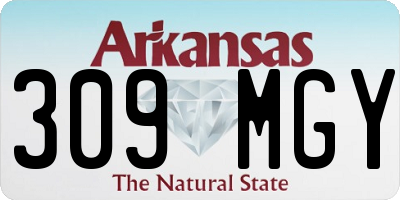 AR license plate 309MGY