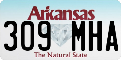 AR license plate 309MHA