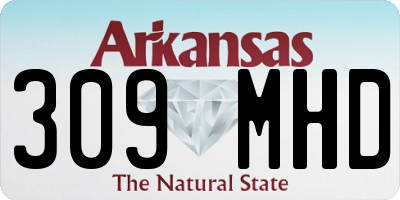 AR license plate 309MHD