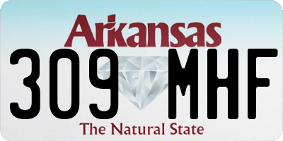 AR license plate 309MHF