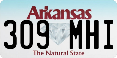 AR license plate 309MHI