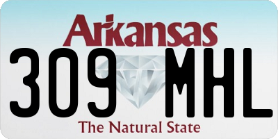 AR license plate 309MHL