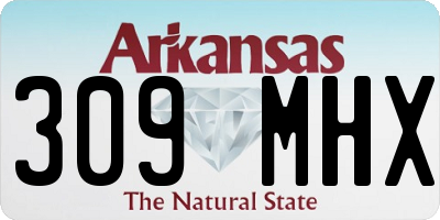 AR license plate 309MHX