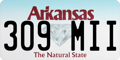 AR license plate 309MII