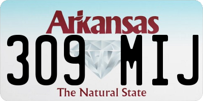 AR license plate 309MIJ
