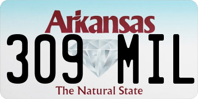 AR license plate 309MIL