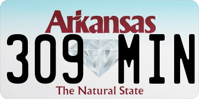 AR license plate 309MIN