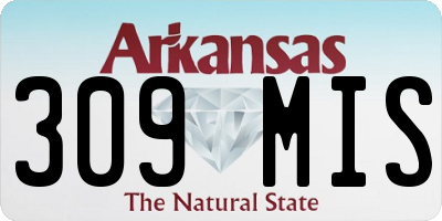 AR license plate 309MIS