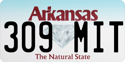 AR license plate 309MIT