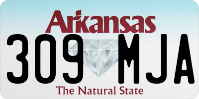 AR license plate 309MJA