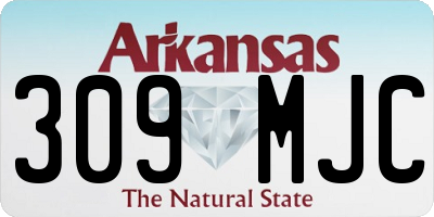 AR license plate 309MJC
