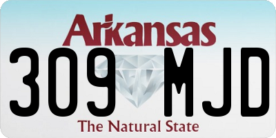 AR license plate 309MJD