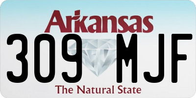 AR license plate 309MJF