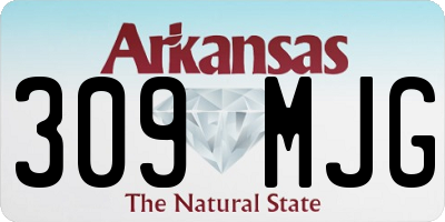 AR license plate 309MJG