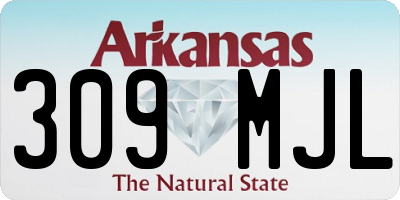 AR license plate 309MJL