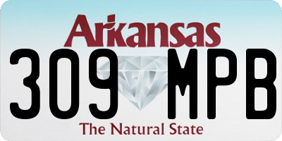 AR license plate 309MPB