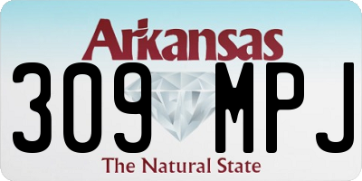 AR license plate 309MPJ