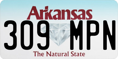 AR license plate 309MPN