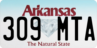 AR license plate 309MTA