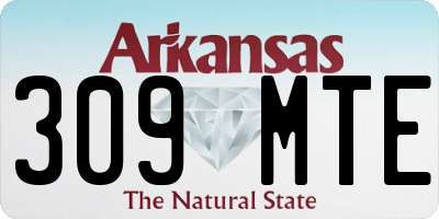 AR license plate 309MTE