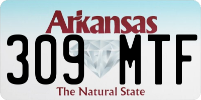 AR license plate 309MTF