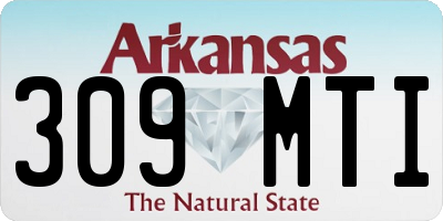 AR license plate 309MTI