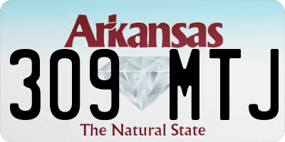 AR license plate 309MTJ
