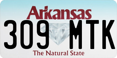 AR license plate 309MTK