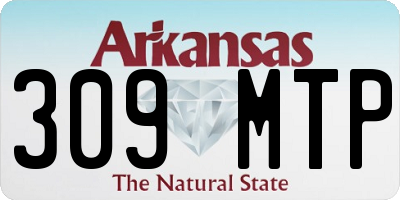AR license plate 309MTP