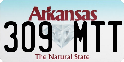 AR license plate 309MTT