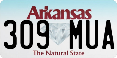 AR license plate 309MUA