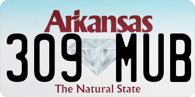 AR license plate 309MUB