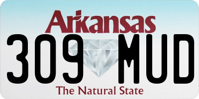 AR license plate 309MUD