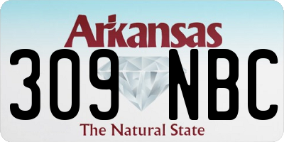 AR license plate 309NBC