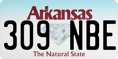 AR license plate 309NBE