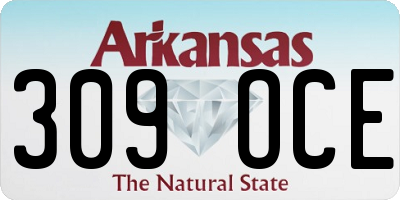AR license plate 309OCE