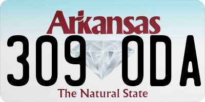 AR license plate 309ODA