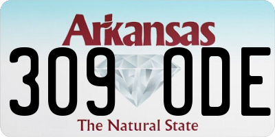 AR license plate 309ODE