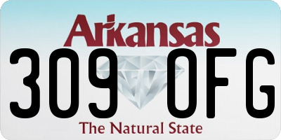 AR license plate 309OFG